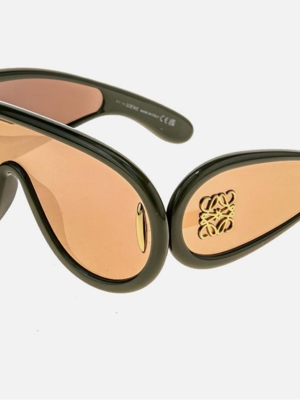 LOEWE GREEN WAVE MASK SUNGLASSES POLARISÉ